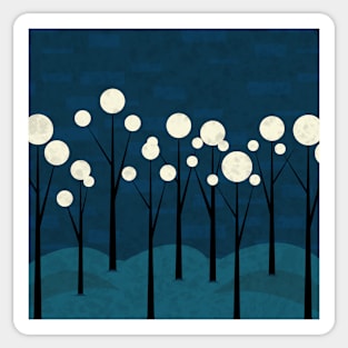 Moon Forest Sticker